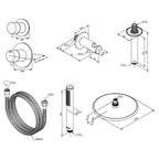 Damixa Silhouet DS 2 for Takdusj Innbygging