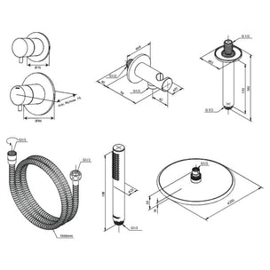 Damixa Silhouet DS 2 for Takdusj Innbygging