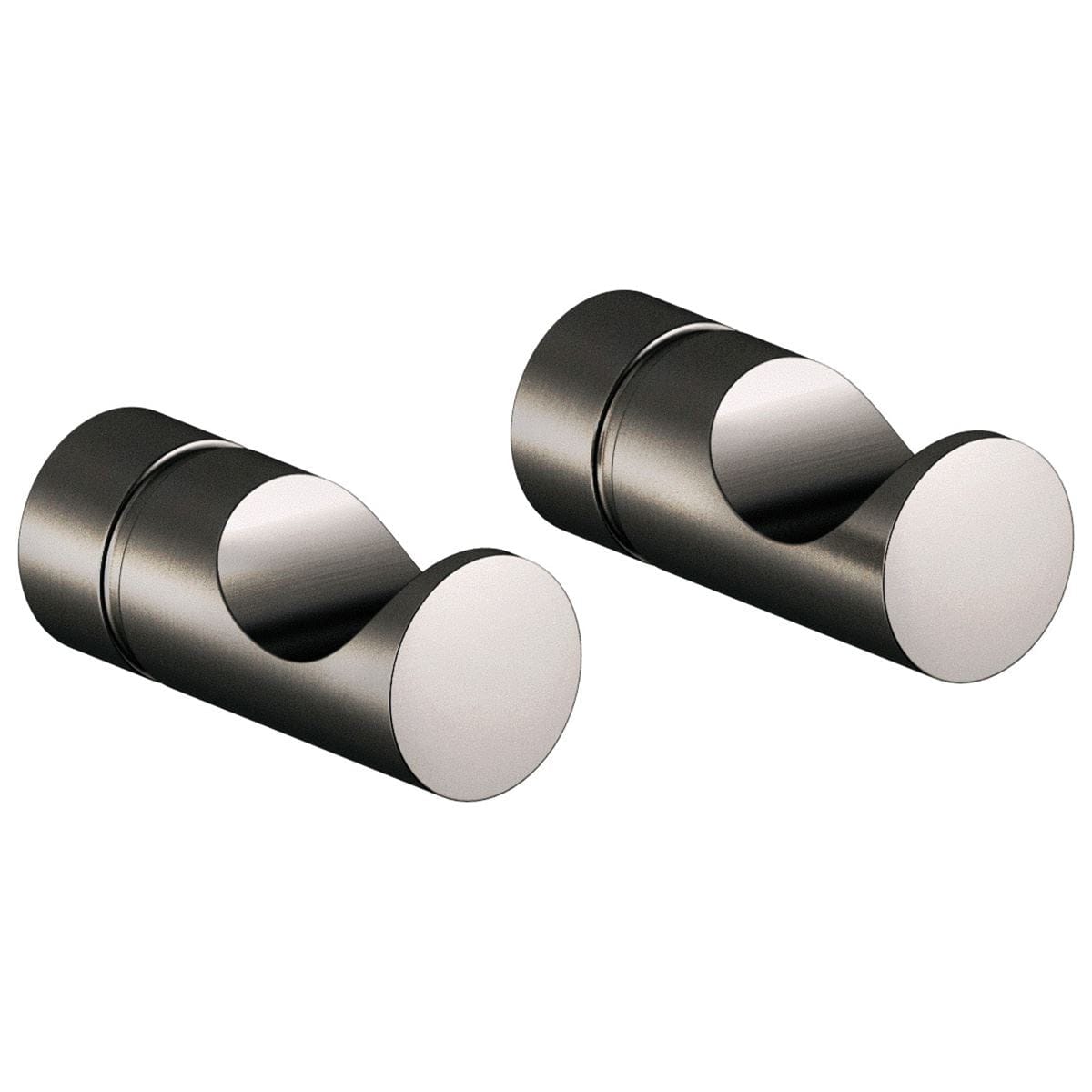 Damixa Silhouet Håndklekroker 2 stk Børstet grafitt Damixa Knagger KO-4830655