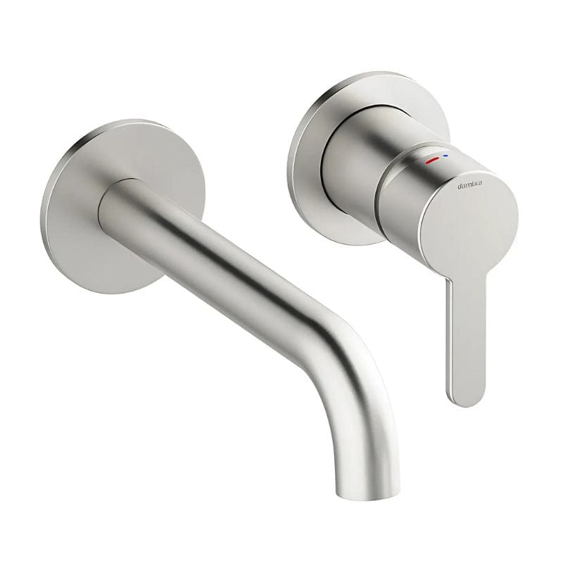 Damixa Silhouet Servantbatteri Innbygging med Rosett Børstet stål / 18cm Damixa Blandebatteri innbygging KO-7462646