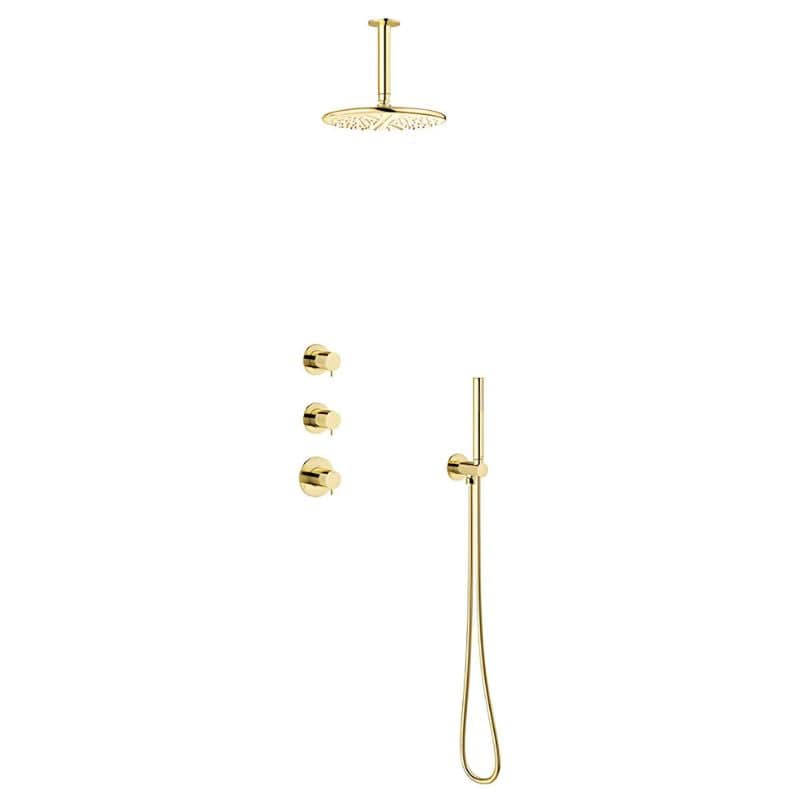 Damixa Silhouet XS 2 Takdusj Innbygging Messing Damixa Blandebatteri innbygging KO-5704477