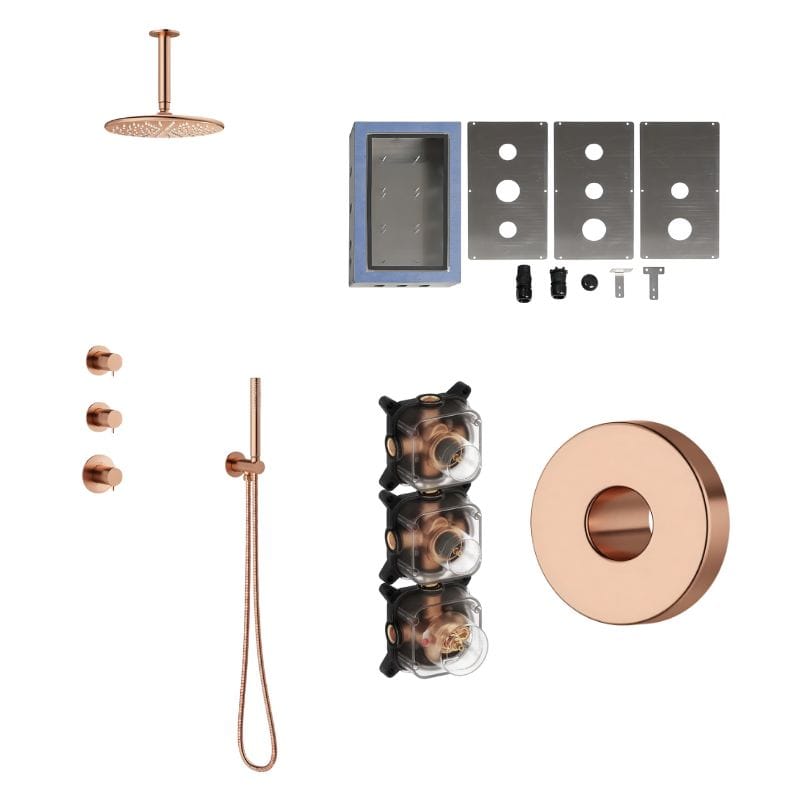 Damixa Silhouet XS2 Takdusj Innbygging Damixa Blandebatteri innbygging