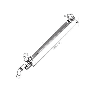 Damixa Soft pex slange M10*1-450mm