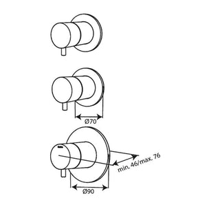 Damixa Termostat 2 stoppekraner