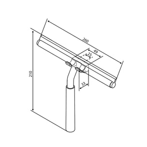 Damixa Zen Dusjnal med Brakett