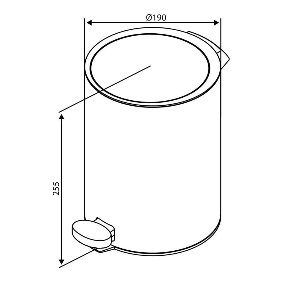 Damixa Zen Pedalbøtte Damixa Søppelbøtte