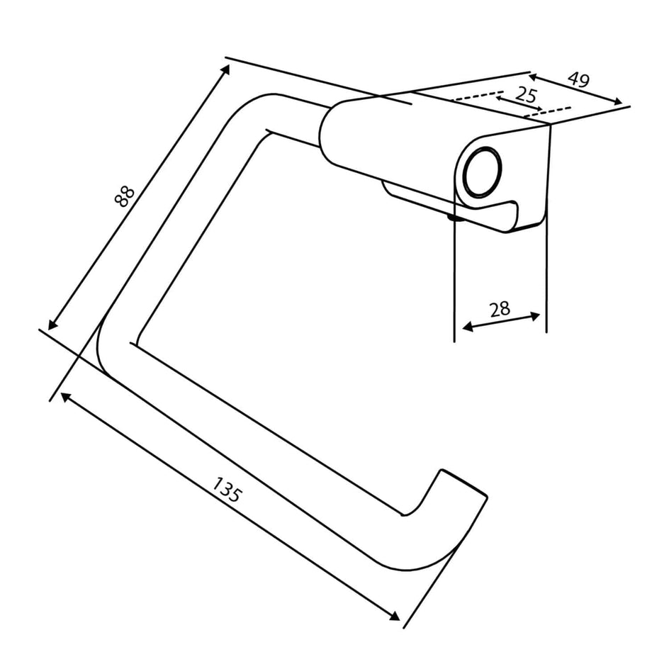 Damixa Zen Toalettrullholder Damixa Toalettrullholder