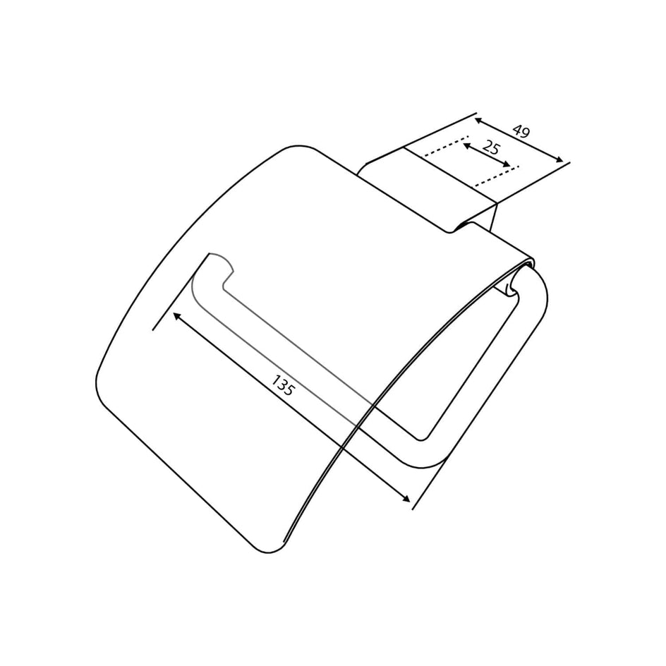 Damixa Zen Toalettrullholder med Deksel Damixa Søppelbøtte