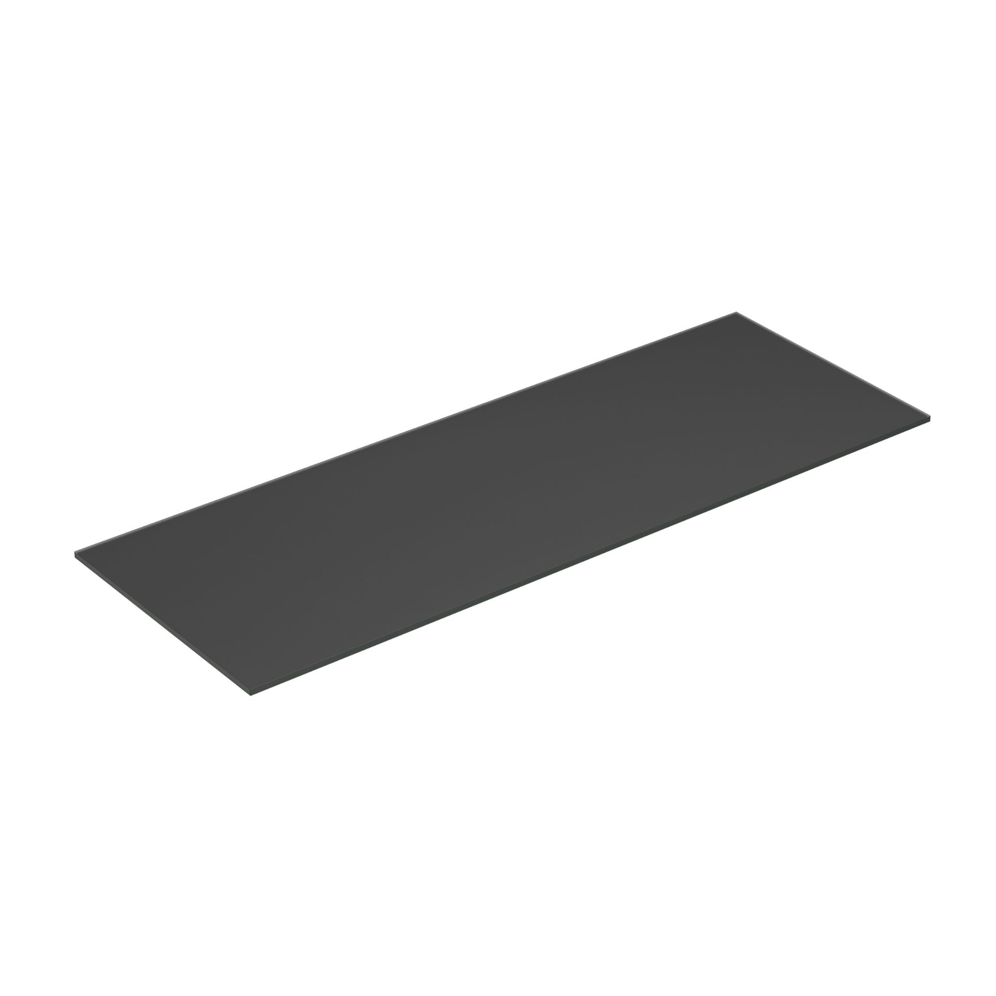 Dansani Calidris Form Topplate B40-232xH1xD50cm Mørk grå matt / 140cm Dansani Benkeplate bad DA-630814007