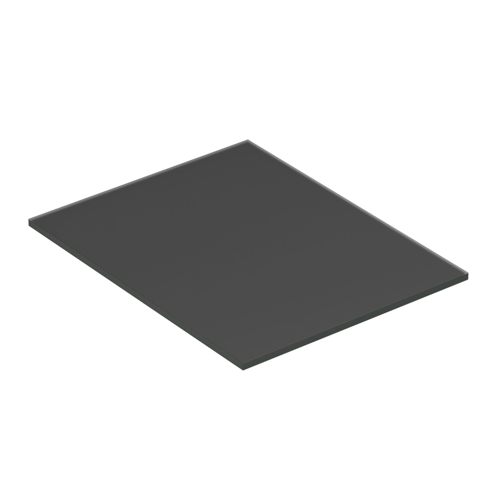 Dansani Calidris Form Topplate B40-232xH1xD50cm Mørk grå matt / 40cm Dansani Benkeplate bad DA-630804007