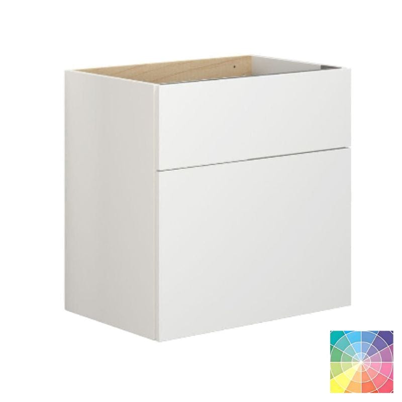 Dansani Calidris Glatt Servantskap D40cm 2 skuff ekstra høy underskuff NCS farge / 60cm Dansani Servantskap DA-C11-1099