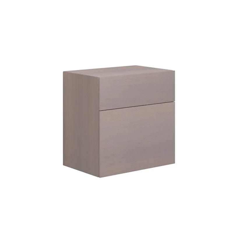 Dansani Calidris Glatt Skap 2 skuff D40cm - ekstra  høy underskuff Grå eik / 60cm Dansani Sideskap bad DA-C48-1076