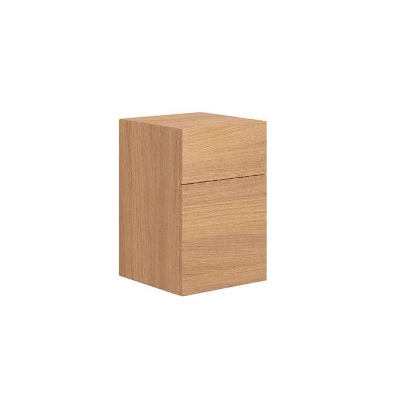 Dansani Calidris Glatt Skap 2 skuff D40cm - ekstra  høy underskuff Lys eik / 40cm Dansani Sideskap bad DA-C47-1078