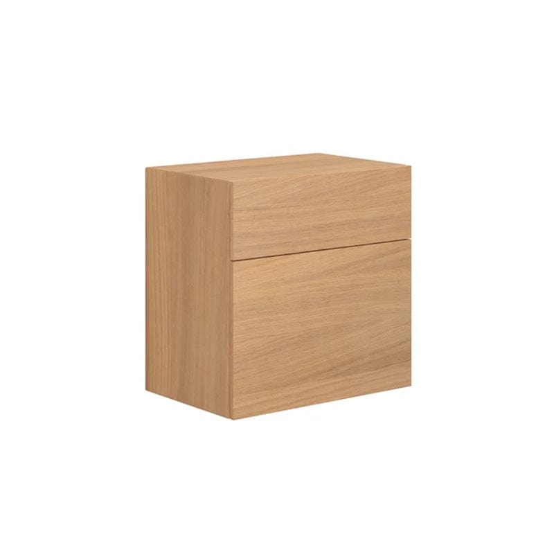 Dansani Calidris Glatt Skap 2 skuff D40cm - ekstra  høy underskuff Lys eik / 60cm Dansani Sideskap bad DA-C48-1078