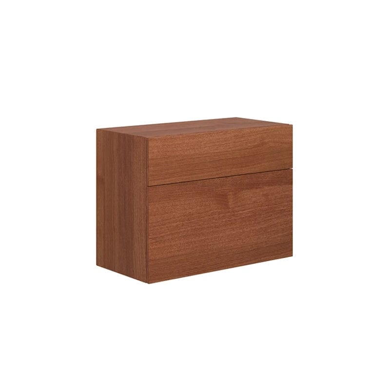 Dansani Calidris Glatt Skap 2 skuff D40cm - ekstra  høy underskuff Rødbrun eik / 80cm Dansani Sideskap bad DA-C49-1077