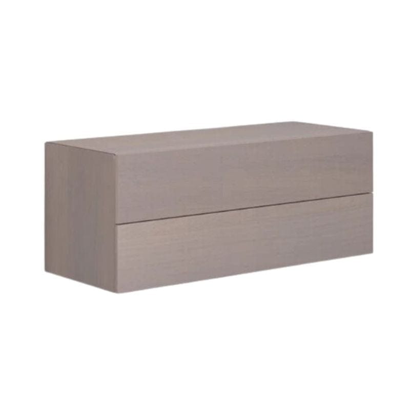 Dansani Calidris Glatt Skap 2 skuff D40cm Grå eik / 100cm Dansani Sideskap bad DA-C46-1076