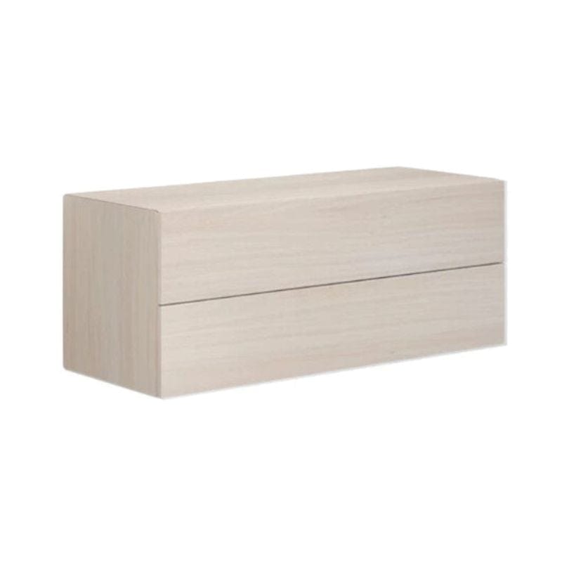 Dansani Calidris Glatt Skap 2 skuff D40cm Hvit eik / 100cm Dansani Sideskap bad DA-C46-1075