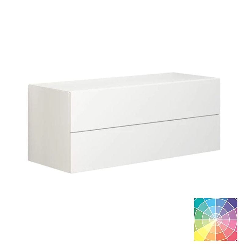 Dansani Calidris Glatt Skap 2 skuff D40cm NCS eik / 100cm Dansani Sideskap bad DA-C46-1066