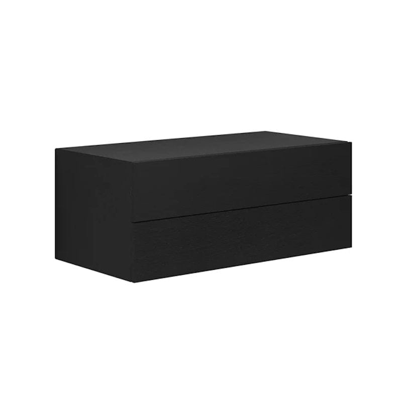 Dansani Calidris Glatt Skap 2 skuff D50cm Eik noir / 100cm Dansani Sideskap bad DA-C58-1044