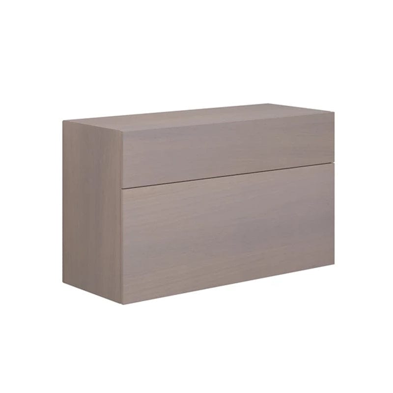 Dansani Calidris Glatt Skap 2 skuff D50cm - ekstra  høy underskuff Grå eik / 100cm Dansani Sideskap bad DA-C62-1076