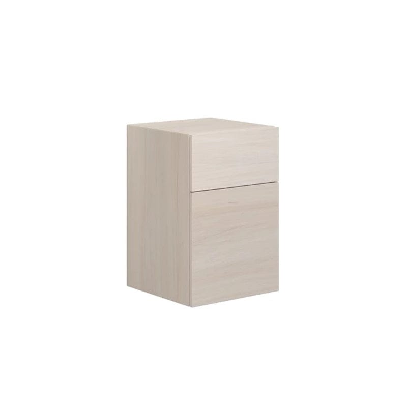 Dansani Calidris Glatt Skap 2 skuff D50cm - ekstra  høy underskuff Hvit eik / 40cm Dansani Sideskap bad DA-C59-1075