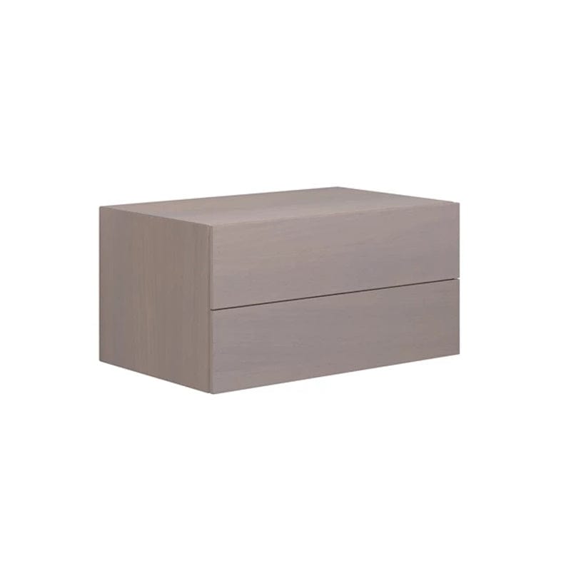 Dansani Calidris Glatt Skap 2 skuff D50cm Grå eik / 80cm Dansani Sideskap bad DA-C57-1076