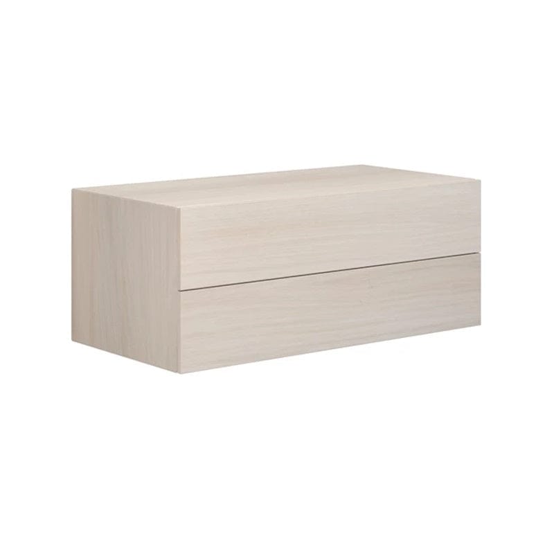 Dansani Calidris Glatt Skap 2 skuff D50cm Hvit eik / 100cm Dansani Sideskap bad DA-C58-1075