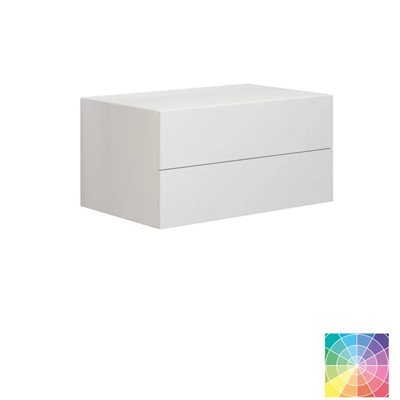 Dansani Calidris Glatt Skap 2 skuff D50cm NCS eik / 80cm Dansani Sideskap bad DA-C57-1066