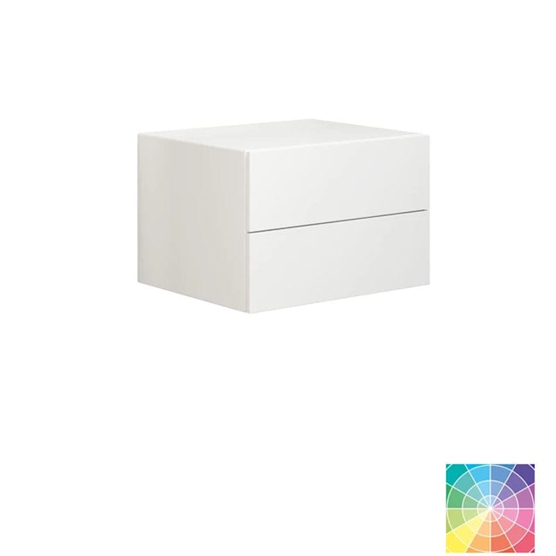 Dansani Calidris Glatt Skap 2 skuff D50cm NCS farge / 60cm Dansani Sideskap bad DA-C56-1099