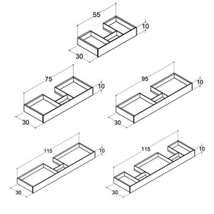 Dansani Calidris Innvendig Skuff til Servantskap D40