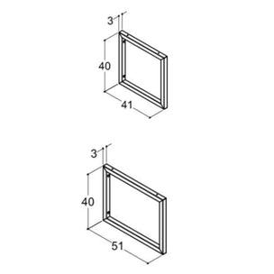 Dansani Calidris Konsoll til Benkeplate D41-51xB3xH40cm
