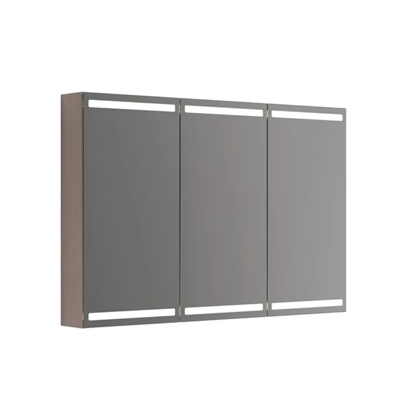 Dansani Calidris Parallel Speilskap 120cm 3 dører / Grå eik Dansani Speilskap DA-S843-176