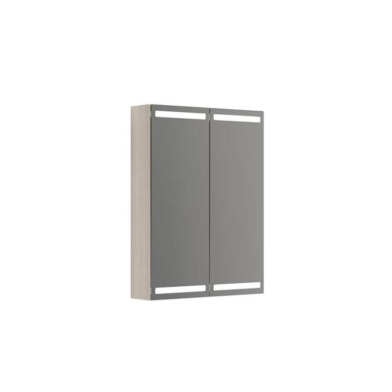 Dansani Calidris Parallel Speilskap 60cm 2 dører / Hvit eik Dansani Speilskap DA-S846-175