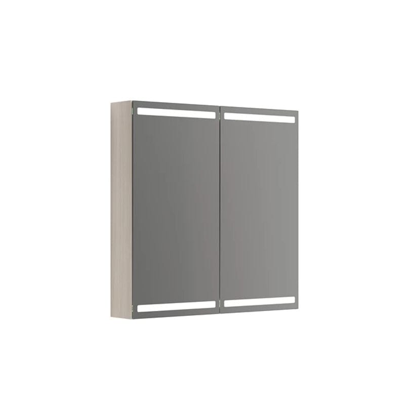 Dansani Calidris Parallel Speilskap 80cm 2 dører / Hvit eik Dansani Speilskap DA-S848-175