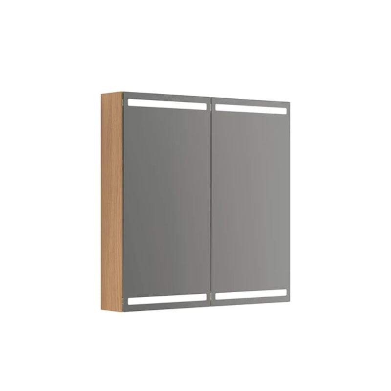 Dansani Calidris Parallel Speilskap 80cm 2 dører / Lys eik Dansani Speilskap DA-S848-178