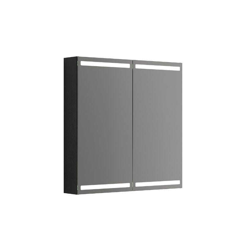 Dansani Calidris Parallel Speilskap Eik noir / 80cm 2 dører Dansani Speilskap DA-S848-144