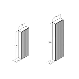 Dansani Calidris Rillet Høyskap 1 dør D16cm