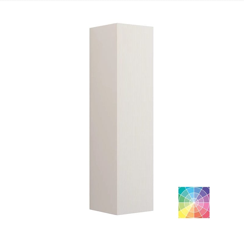 Dansani Calidris Rillet Høyskap 1 dør D40cm NCS farge / Venstre hengslet / 120cm Dansani Høyskap bad DA-C64-C299