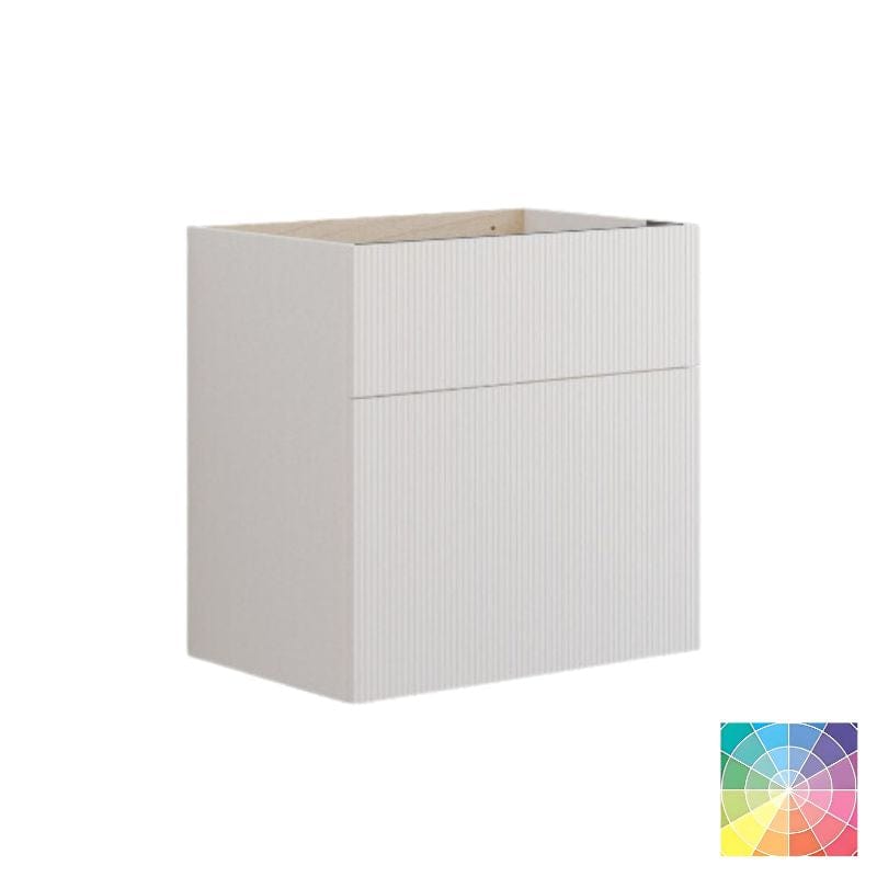 Dansani Calidris Rillet Servantskap D40cm 2 skuff ekstra høy underskuff NCS farge / 60cm Dansani Servantskap DA-C11-C099