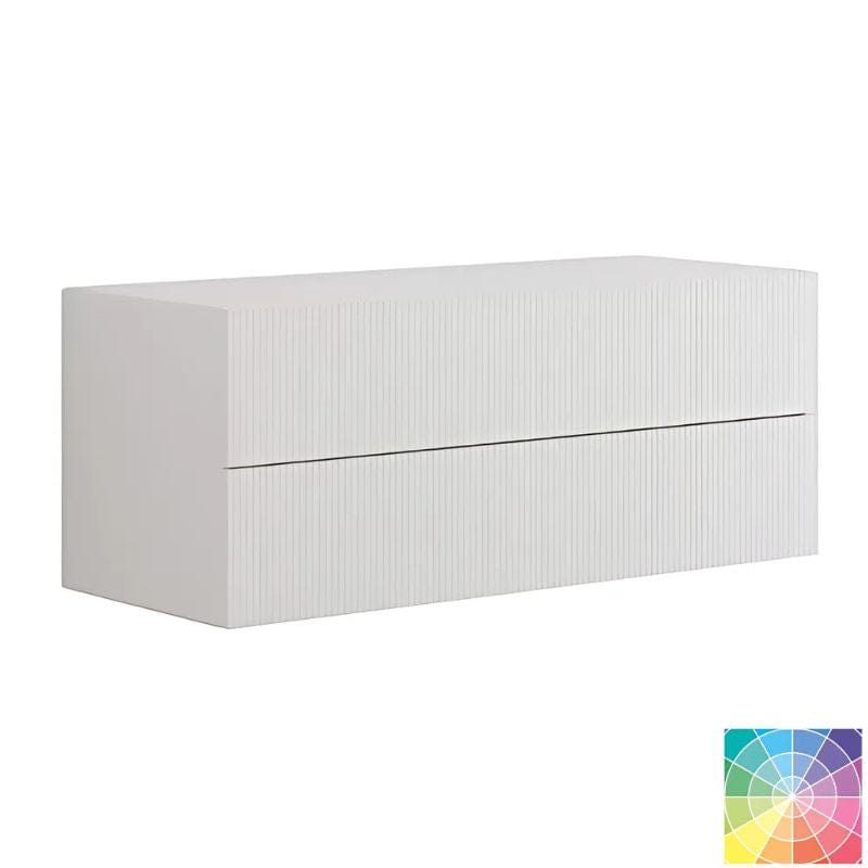 Dansani Calidris Rillet Skap 2 skuff D40cm NCS farge / 100cm Dansani Sideskap bad DA-C46-C099