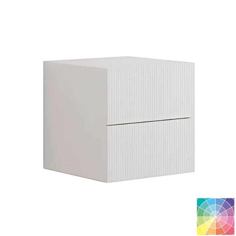 Dansani Calidris Rillet Skap 2 skuff D40cm NCS farge / 40cm Dansani Sideskap bad DA-C43-C099