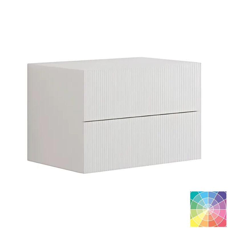 Dansani Calidris Rillet Skap 2 skuff D40cm NCS farge / 60cm Dansani Sideskap bad DA-C44-C099