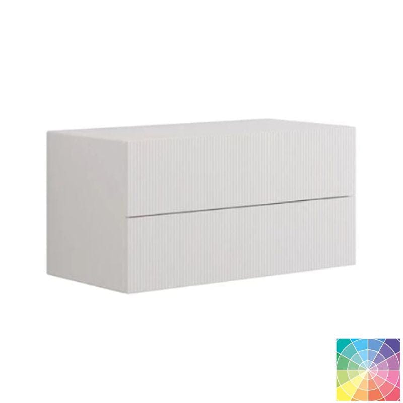 Dansani Calidris Rillet Skap 2 skuff D40cm NCS farge / 80cm Dansani Sideskap bad DA-C45-C099