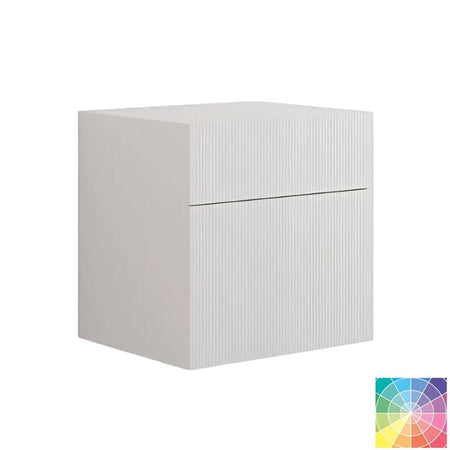 Dansani Calidris Rillet Skap 2 skuff D50cm Ekstra høy underskuff