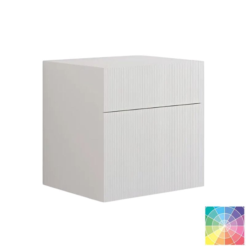 Dansani Calidris Rillet Skap 2 skuff D50cm Ekstra høy underskuff NCS farge / 60cm Dansani Sideskap bad DA-C60-C099