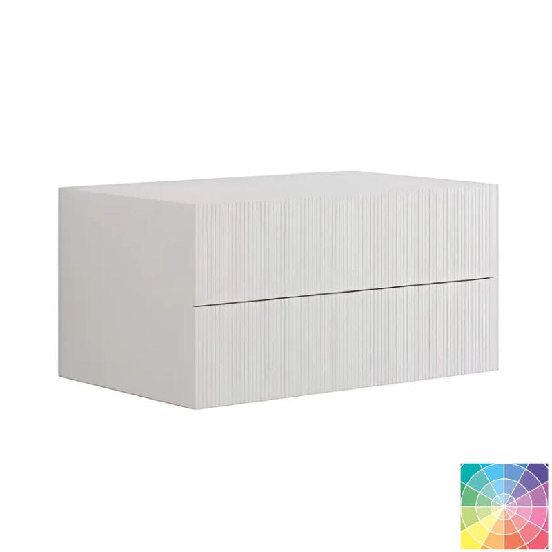 Dansani Calidris Rillet Skap 2 skuff D50cm NCS farge / 80cm Dansani Sideskap bad DA-C57-C099