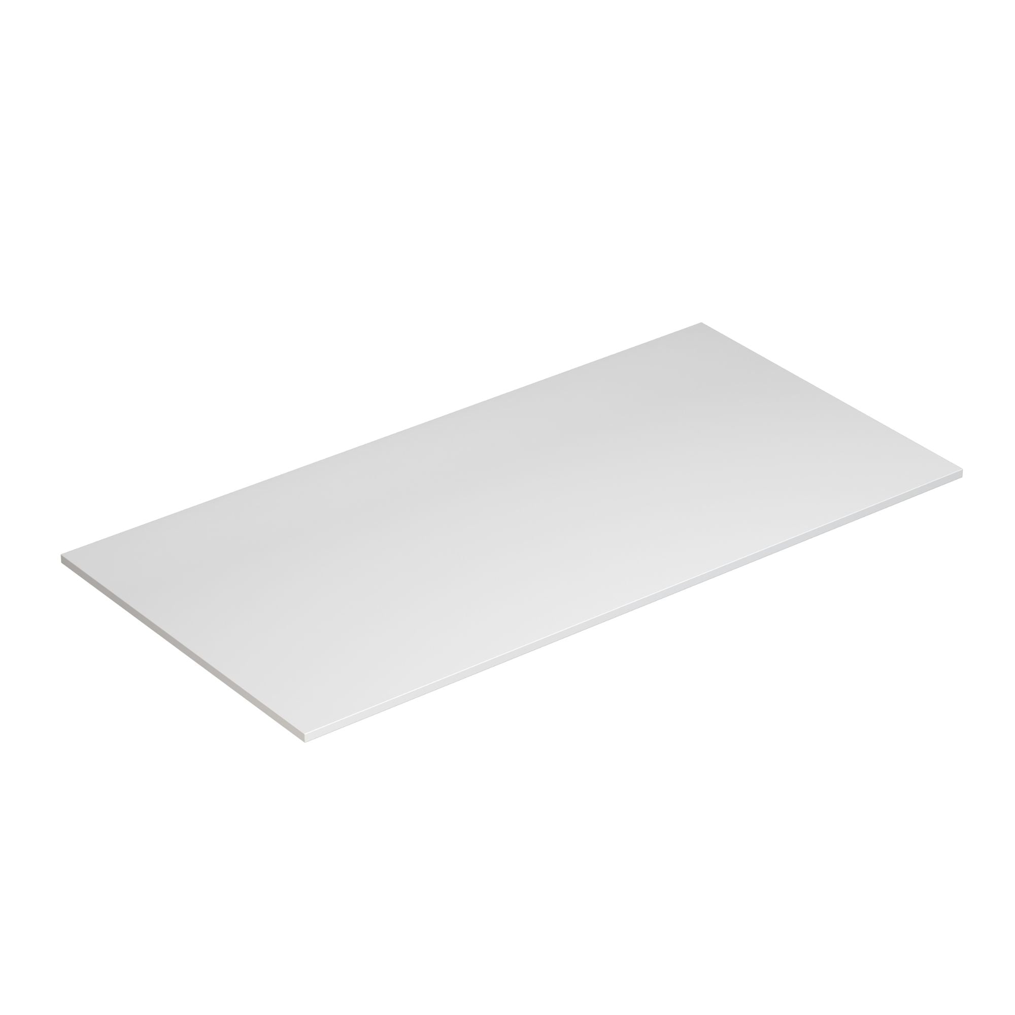 Dansani Calidris Shape Kompositt Benkeplate D50 måltilpasset Hvit matt / 100cm Dansani Benkeplate bad DA-631210003