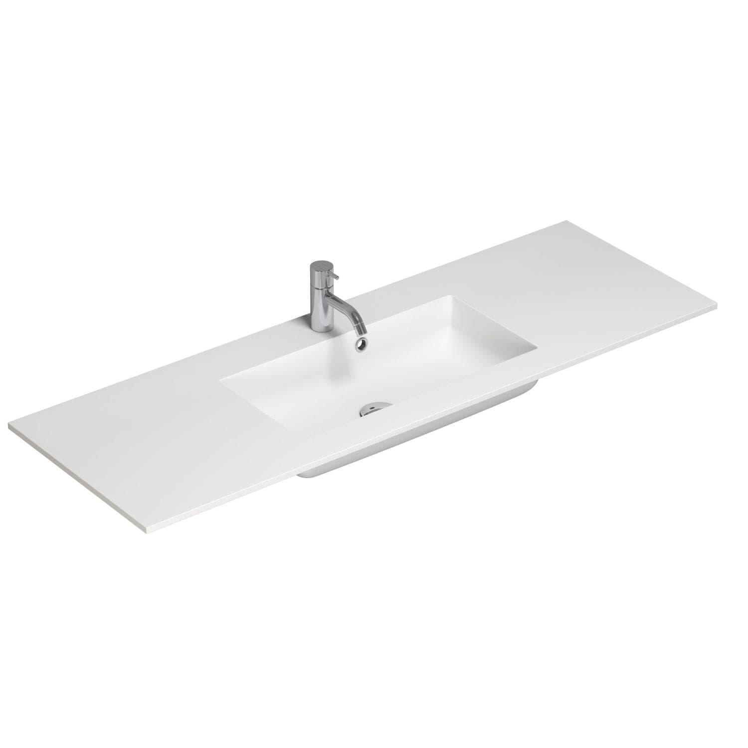 Dansani Calidris Shape kompositt servant D40,5 B60-240cm Hvit matt / 160cm Dansani Baderomsservant DA-631116403