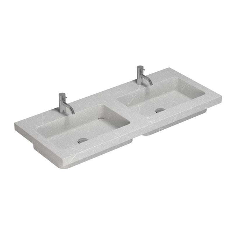 Dansani Calidris Unique Silestone Servant B60-120xH1xD50cm 120cm dobbel / Desert silver Dansani Baderomsservant DA-631722213
