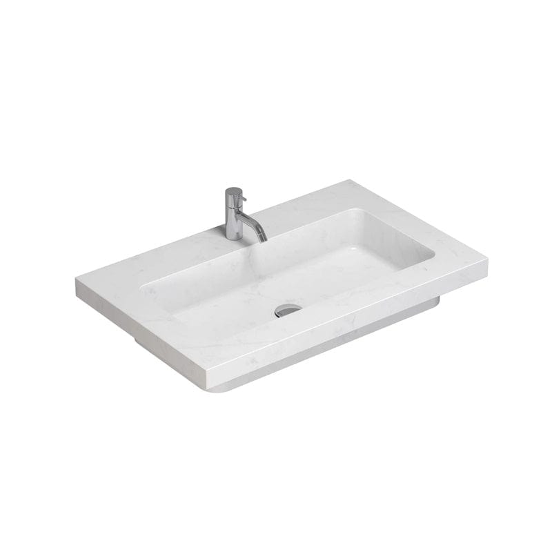 Dansani Calidris Unique Silestone Servant B60-120xH1xD50cm 80cm / Eternal statuario Dansani Baderomsservant DA-631728112